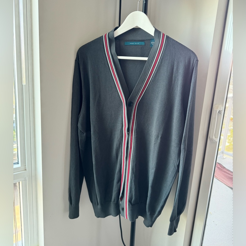 Perry Ellis Grey Cardigan